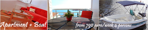 Apartment + Boat Rental Trogir, Okrug Gornji  - 4 persons
